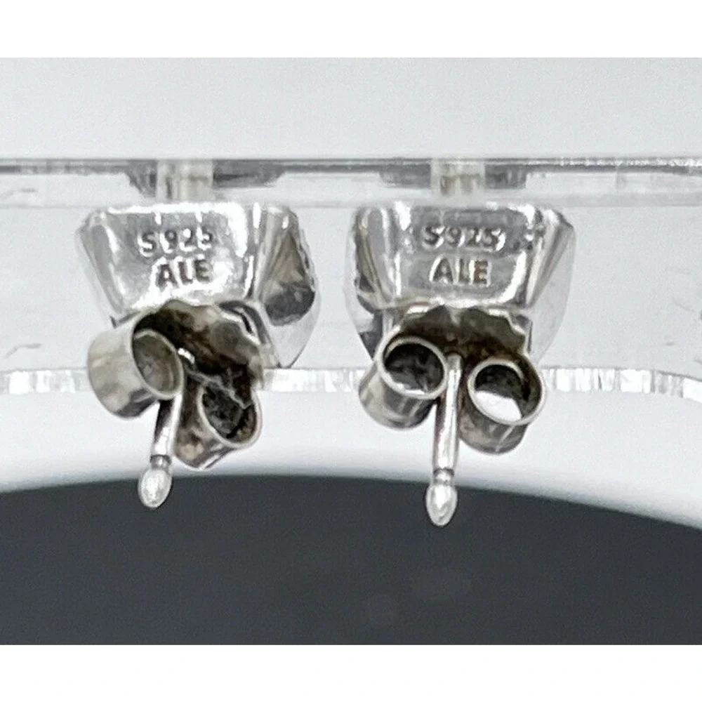Pandora Timeless Elegance Sterling Silver Square Halo CZ Sparkle Stud Earrings
